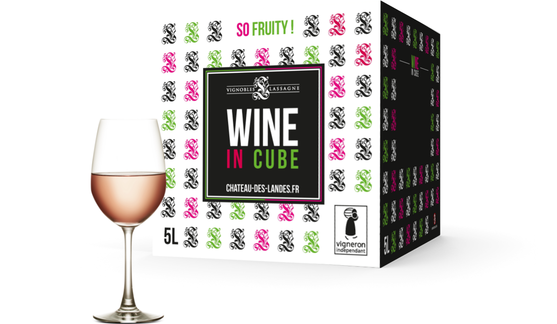 Wine in cube Rosé